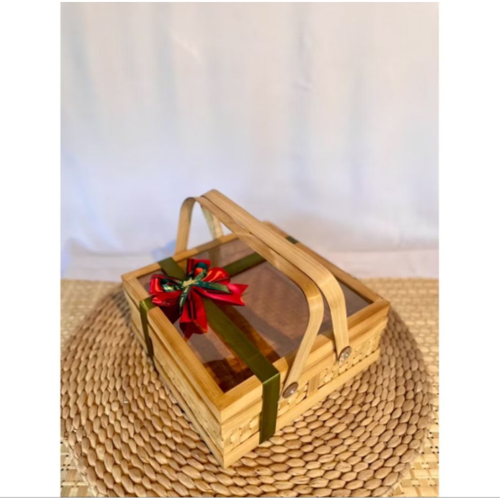 RANTANG BAMBU KOTAK/RANTANG HAMPERS/RANTANG KERAJINAN BAMBU