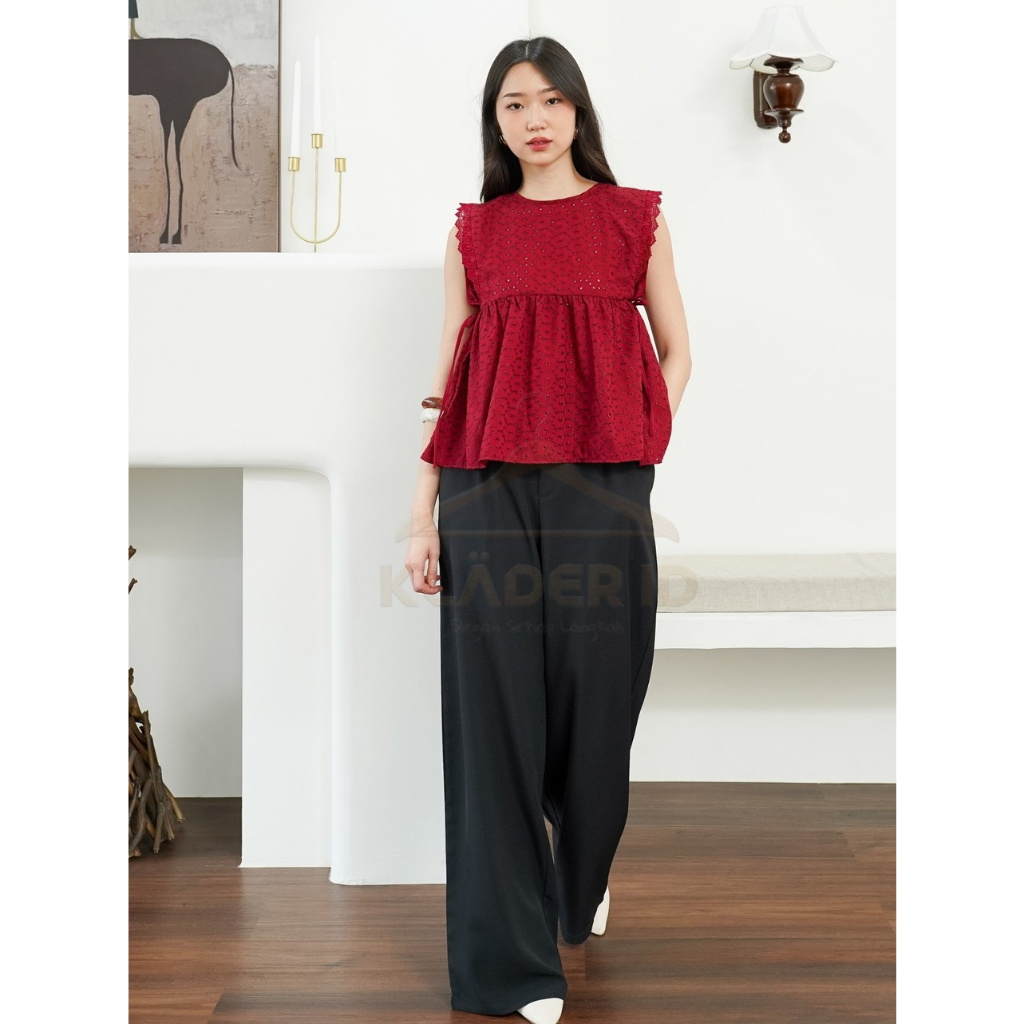 Heniy Top Katun Bolong Atasan Wanita Blouse Katun Wanita
