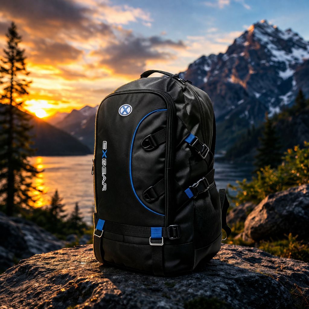 EXGEARTas Ransel Jumbo Tas Pakaian Tas Traveling Tas Mudik Pria Wanita  Ukuran 60ltr