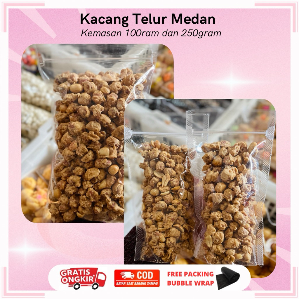 KACANG TELUR MEDAN 100GRAM & 250GRAM | KACANG TELUR PREMIUM GURIH