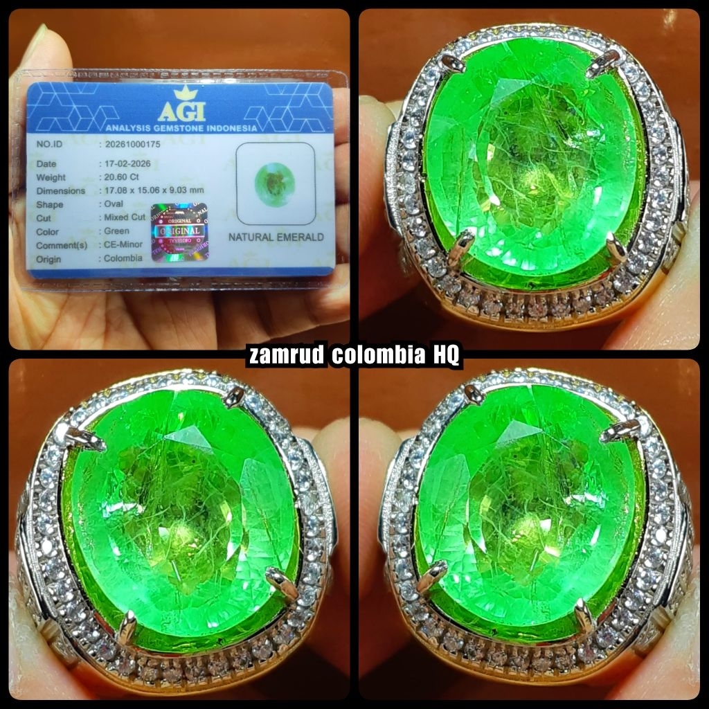 BATU PERMATA JAMRUD KONTES ASLI COLOMBIA YA