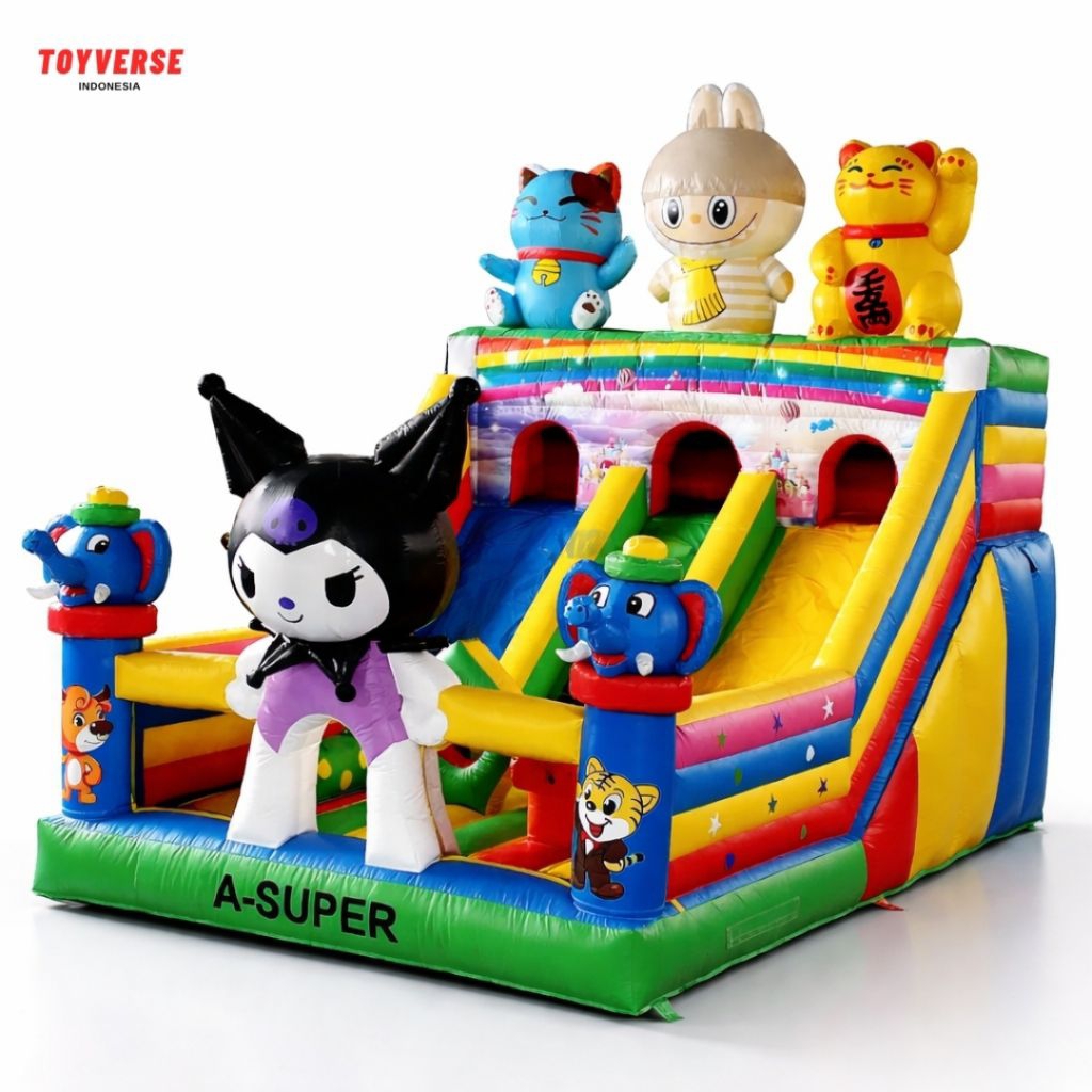 Istana Balon 4x6 Karakter Kuromi-Labubu