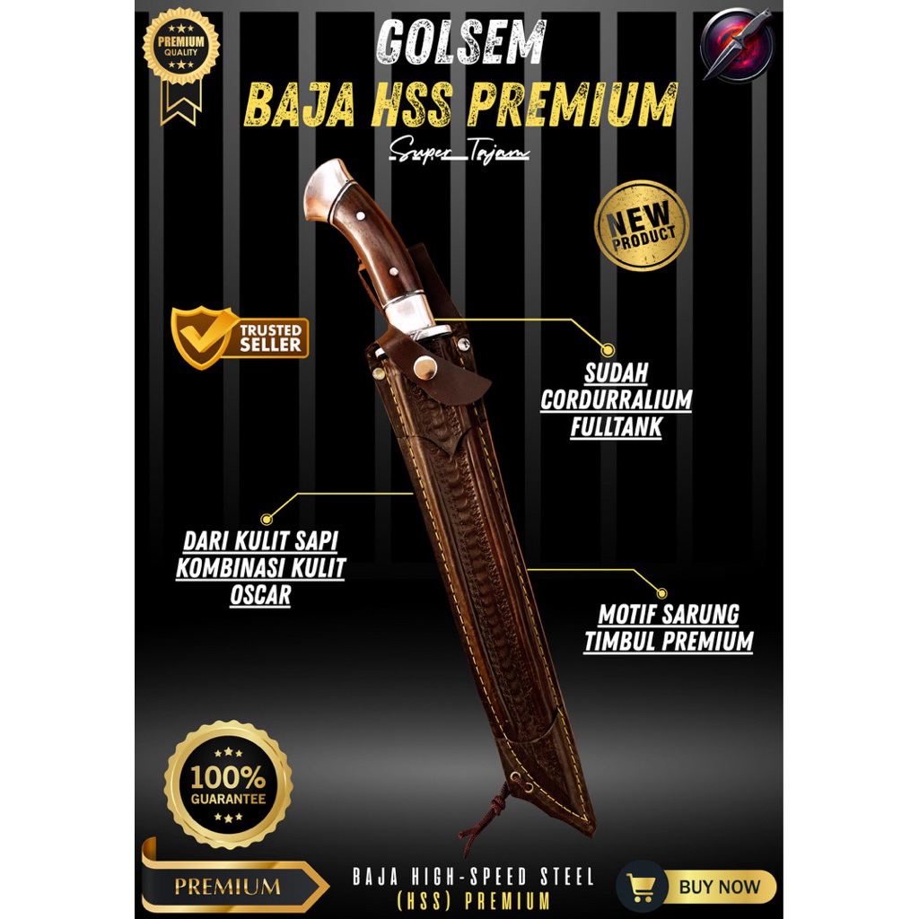 [PERKAKAS ORIGINAL] GOLOK SEMBELIH BAJA HSS PREMIUM GOLOK BAJA SUPER TAJAM Baja HSS Asli Original