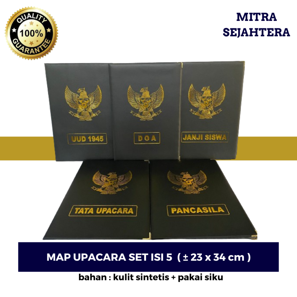MAP UPACARA SET ISI 5 / MAP UPACARA/ MAP SEKOLAH / PERLENGKAPAN SEKOLAH