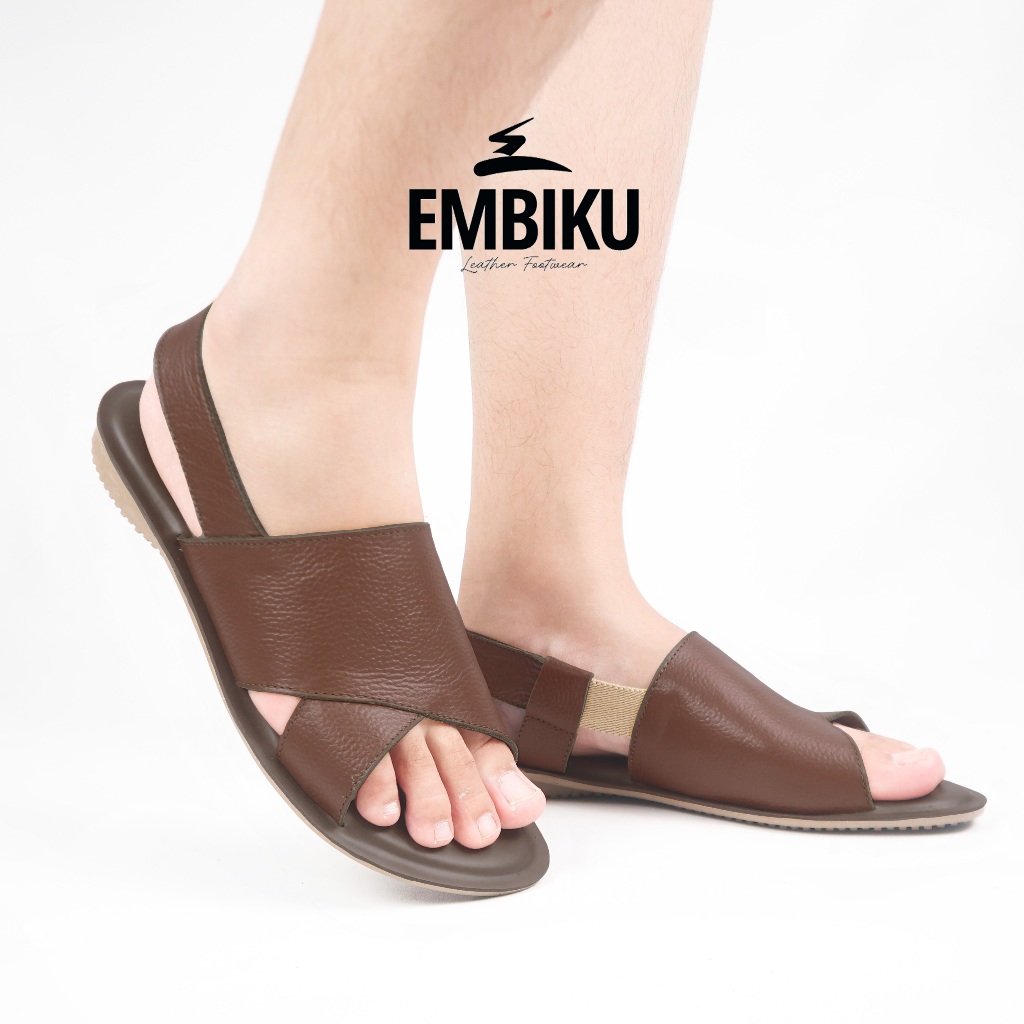 TAMYA Sandal Kulit Wanita - Sandal Tali Teplek Kulit Asli Garut - Sandal Kulit Garut