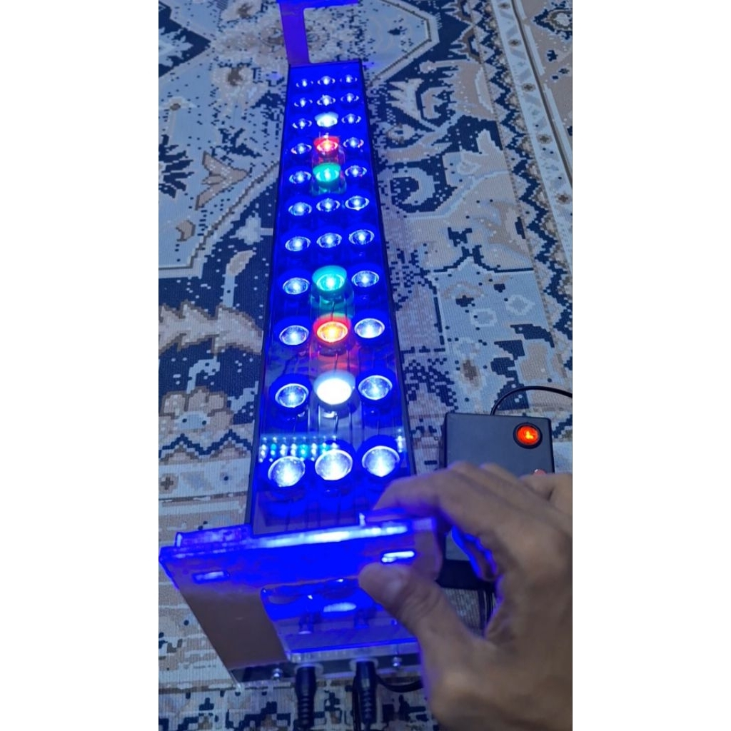 Lampu Led Hpl Aquascape 50cm-100cm 36Watt-48Watt FULL LENSA+DIMMER(PENGATUR KECERAHAN)