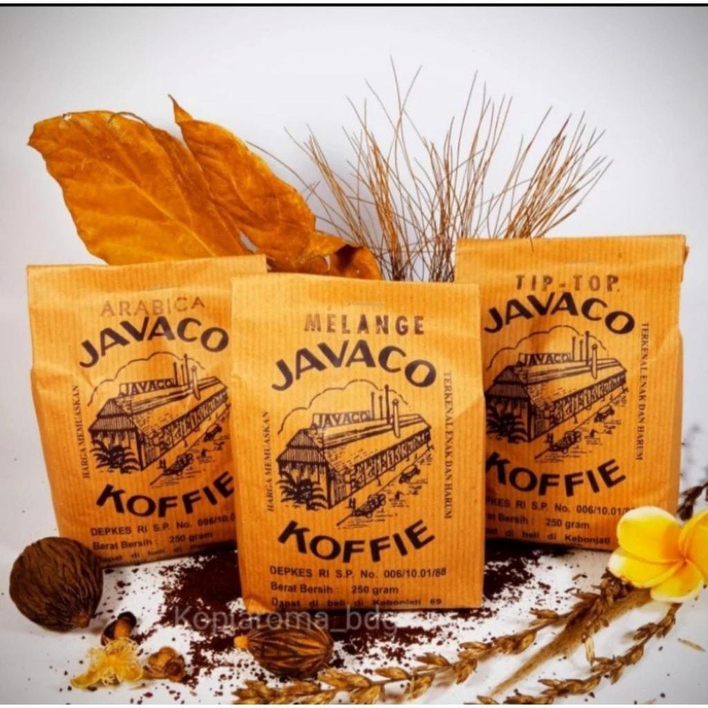 Kopi Coffie Koffie Robusta Arabika JAVACO Bandung Original/Kopi Bubuk Khas sejak tahun 1928 top