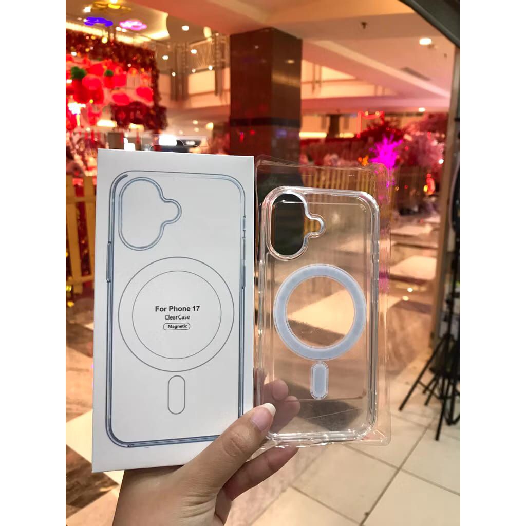 Hardcase Acrylic Clear Case bening MagSafe iPhone 17
