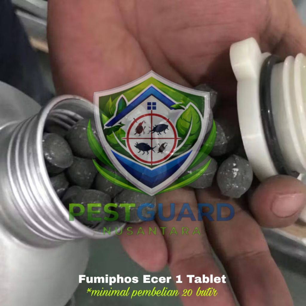 Fumiphos 1 Butir – Obat Kutu Beras, Kutu Jagung & Hama Gudang Ampuh | Fumigan Aluminium Phosphide