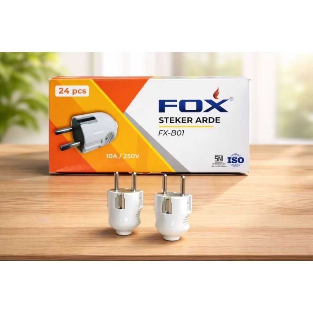 Paket  isi 24pcs Steker Arde Bulat/Steker Bulat/Steker Arde/Colokan Bulat