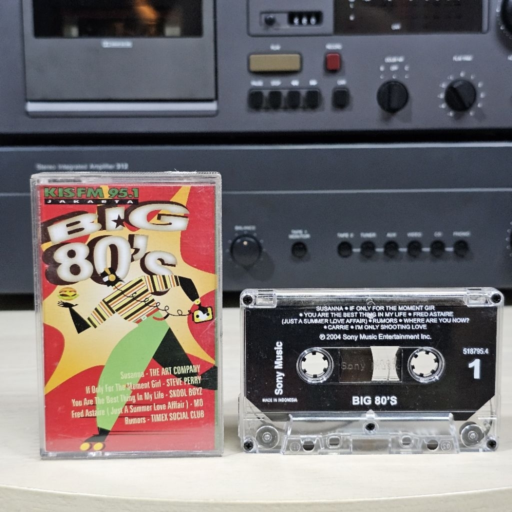 Kaset dan CD Big 80's KISS FM Jakarta Original music