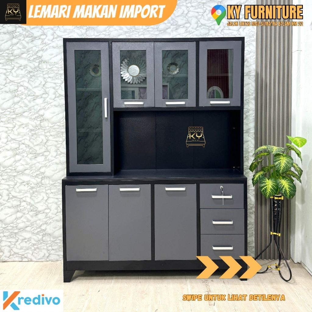 Kitchen set import plat besi/ rak piring plat besi