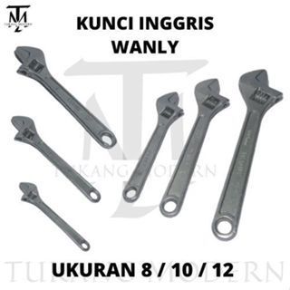 KUNCI INGGRIS WANLY / KUNCI BAGO / KUNCI INGGRIS BESAR KECIL / KUNCI INGGRIS 8 INCH 10 INCH 12 INCH