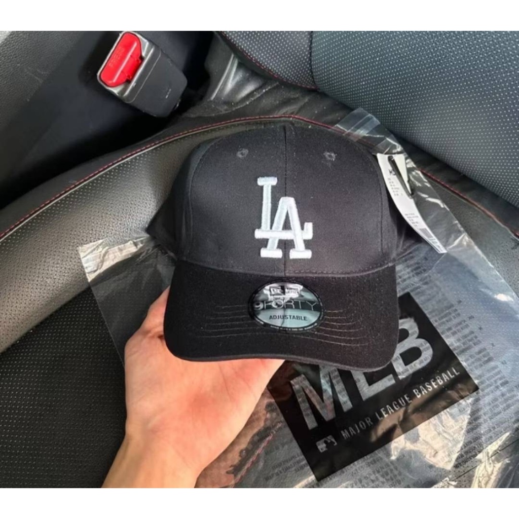 TOPI BASEBALL MLB LA WHITE LOGO ORIGINAL BLACK CAPS / TOPI BEST SELLER / TOPI PRIA WANITA