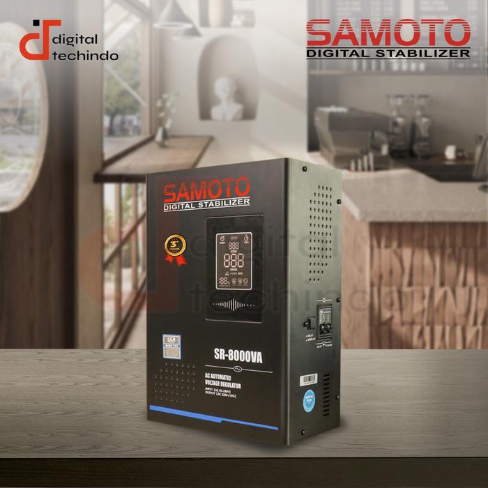 SAMOTO Stabilizer Relay 8000VA AVR Stabiliser Relay Controlled Series SR8000