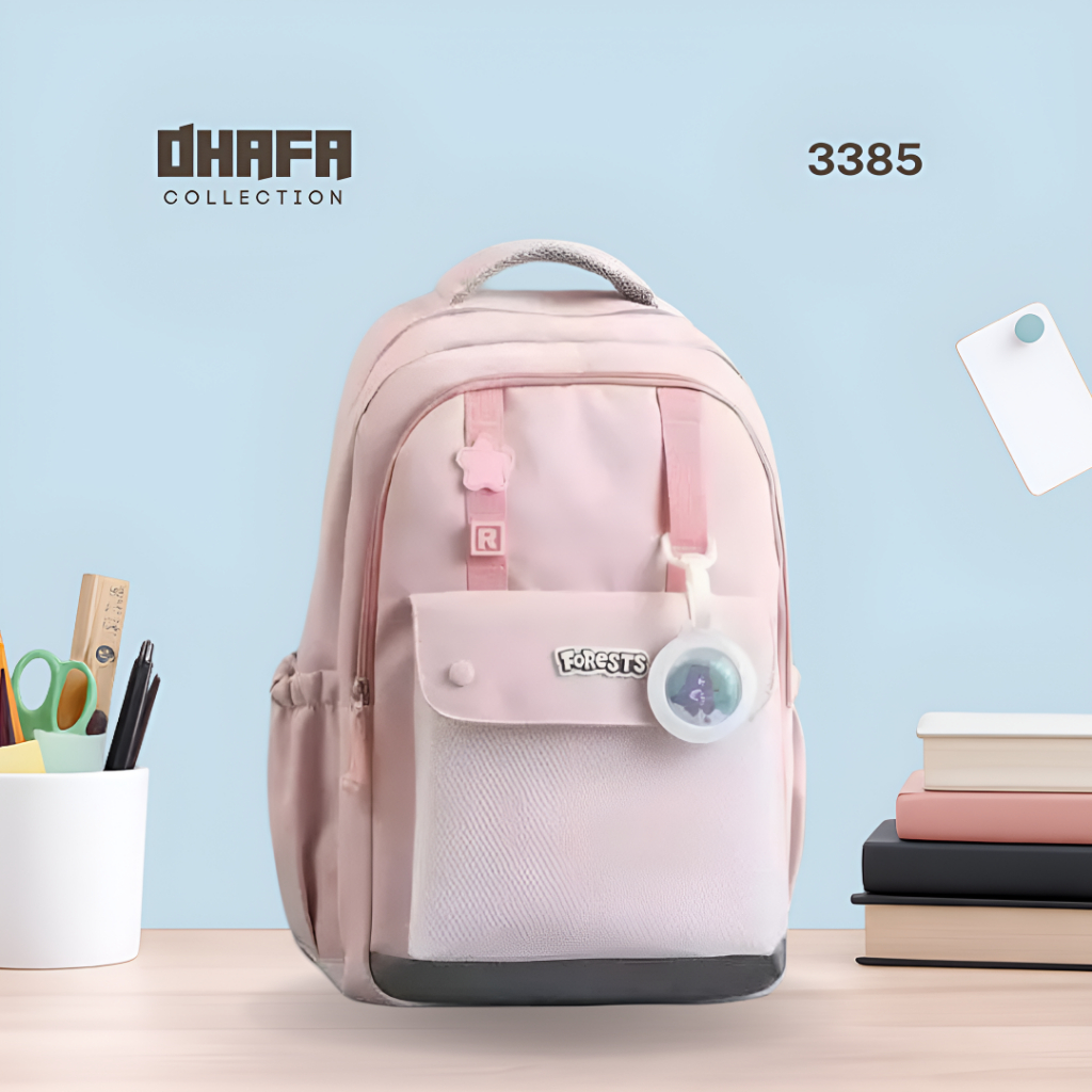 DBC Tas Ransel Korea Premium | Tas Wanita | Tas Sekolah | Tas Aesthetic | Tas Korea | G-3386