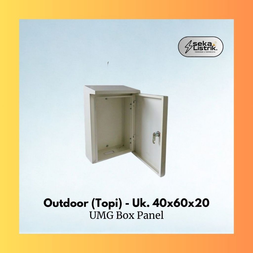 UMG Box panel Kabinet Outdoor 40 x 60 x 20 cm cream powder coating - Box Panel