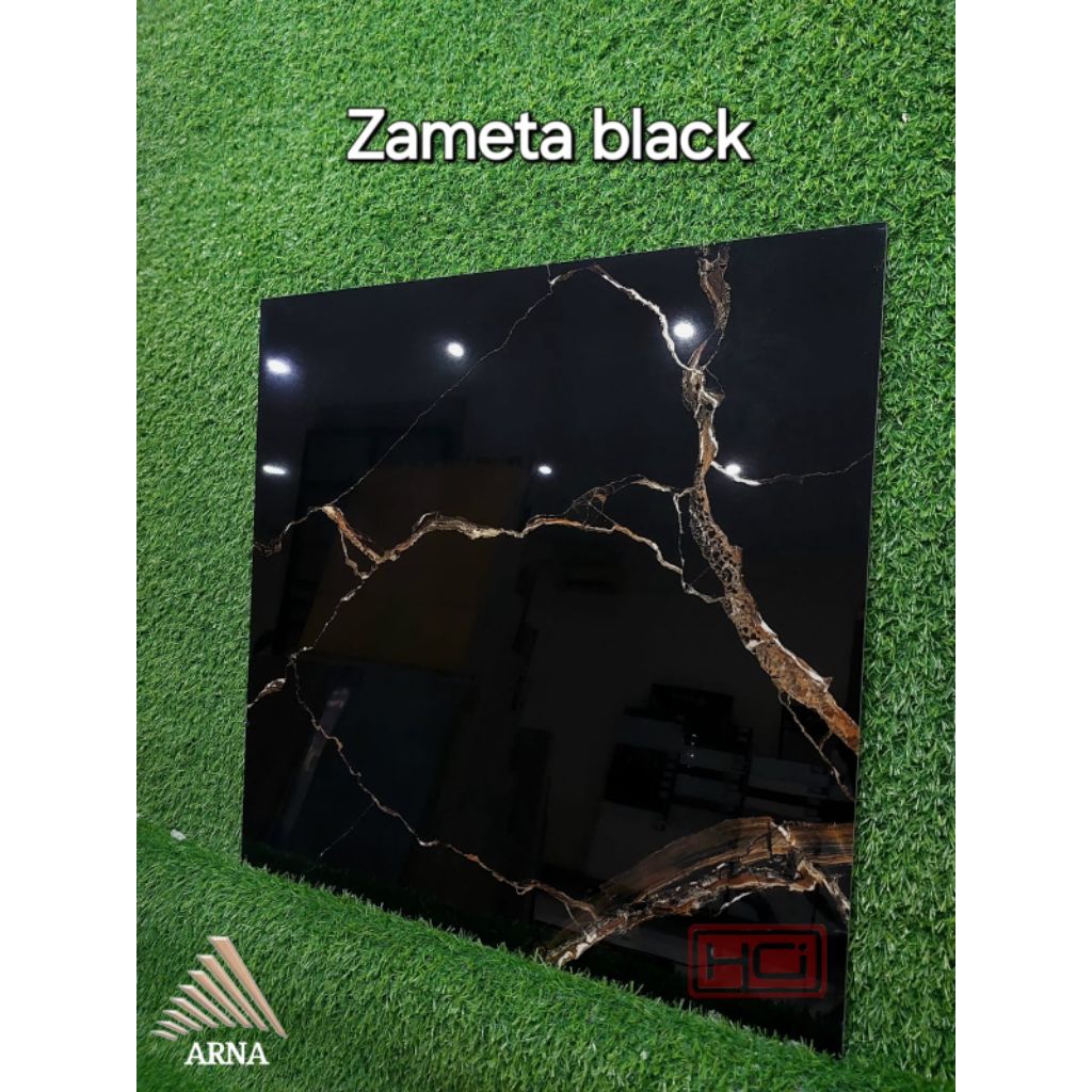 Granit Arna Hitam Corak uk 60×60