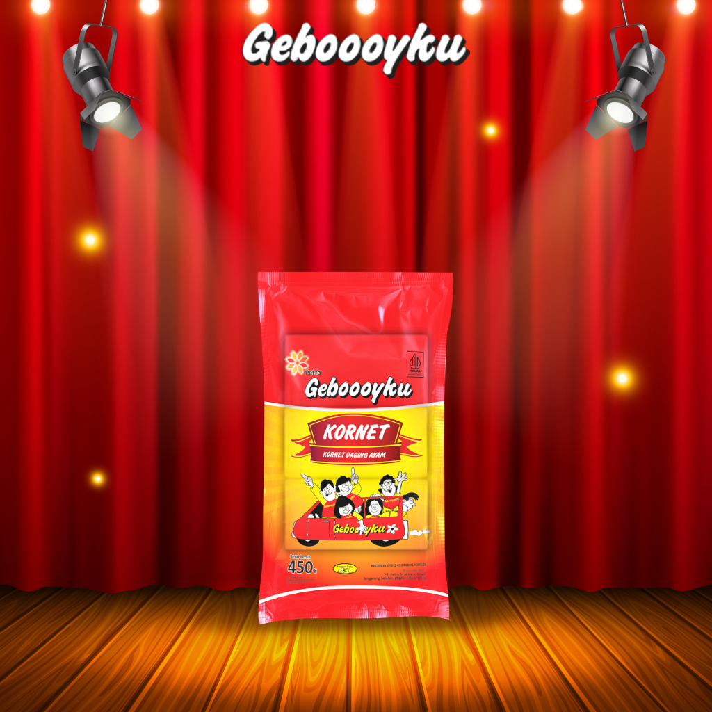 Geboooyku Kornet Upin Kotak 450 Gram Isi 22 Pcs
