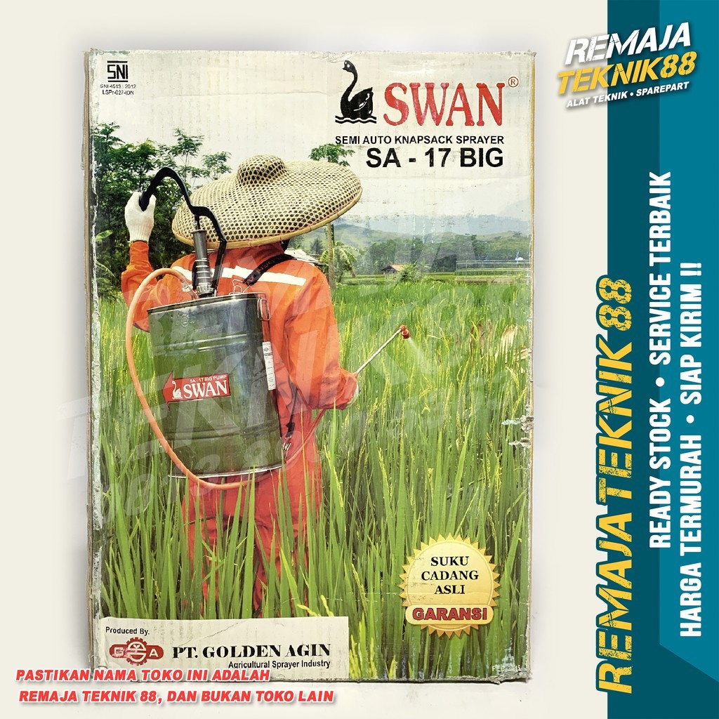 ALAT SEMPROT SWAN SA-17 - SPRAYER TANGKI STAINLESS MANUAL SWAN SA17 - SEMPROT HAMA / DISINFEKTAN
