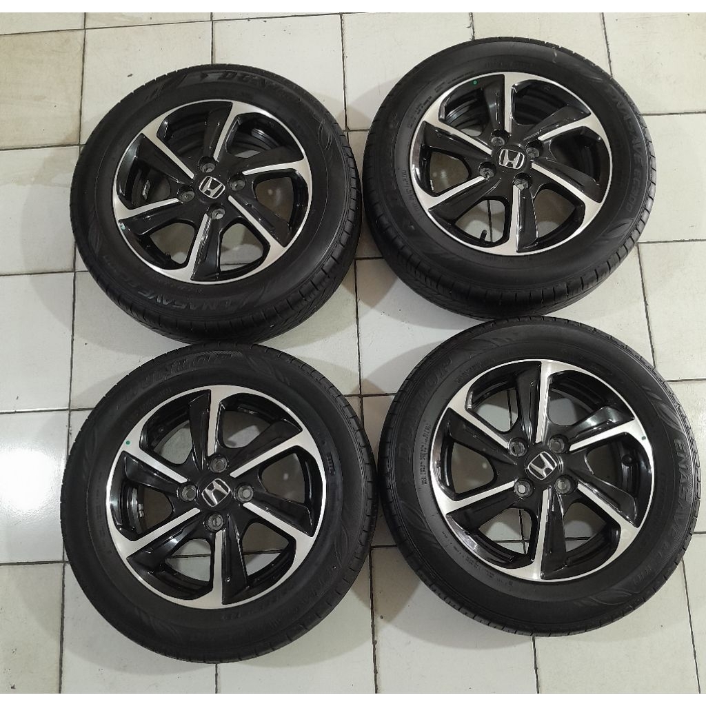 Velg pelek mobil Second OEM HONDA brio  Satya ring 14 ban Dunlop