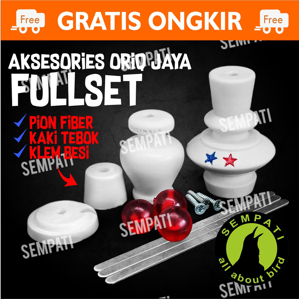 SEMPATI PION SANGKAR BURUNG FIBER ANIS MURAI PUTIH ORIQ JAYA