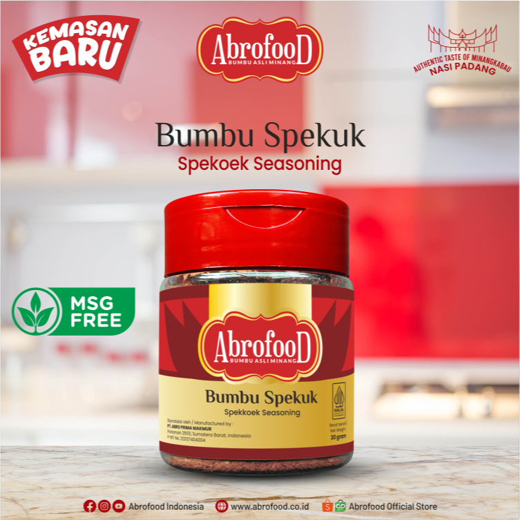 Bumbu Spekuk Abrofood Botol 30g - Pcs