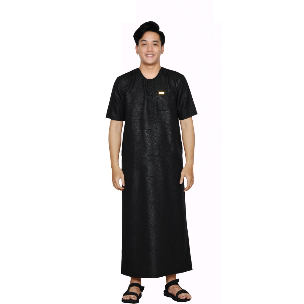 JUBAH LENGAN PENDEK MODEL TIMNAS INDONESIA / JUBAH LENGAN PENDEK COWO / JUBAH LEBARAN RAMADHAN