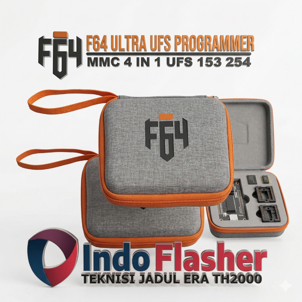 F64 Ultra UFS Programmer 4 Socket Box EMMC 4in1 UFS 153 254 Alat Software