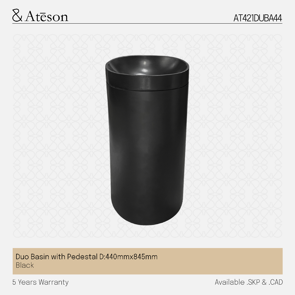 ATESON Duo Basin with Pedestal D:440mmx845mm