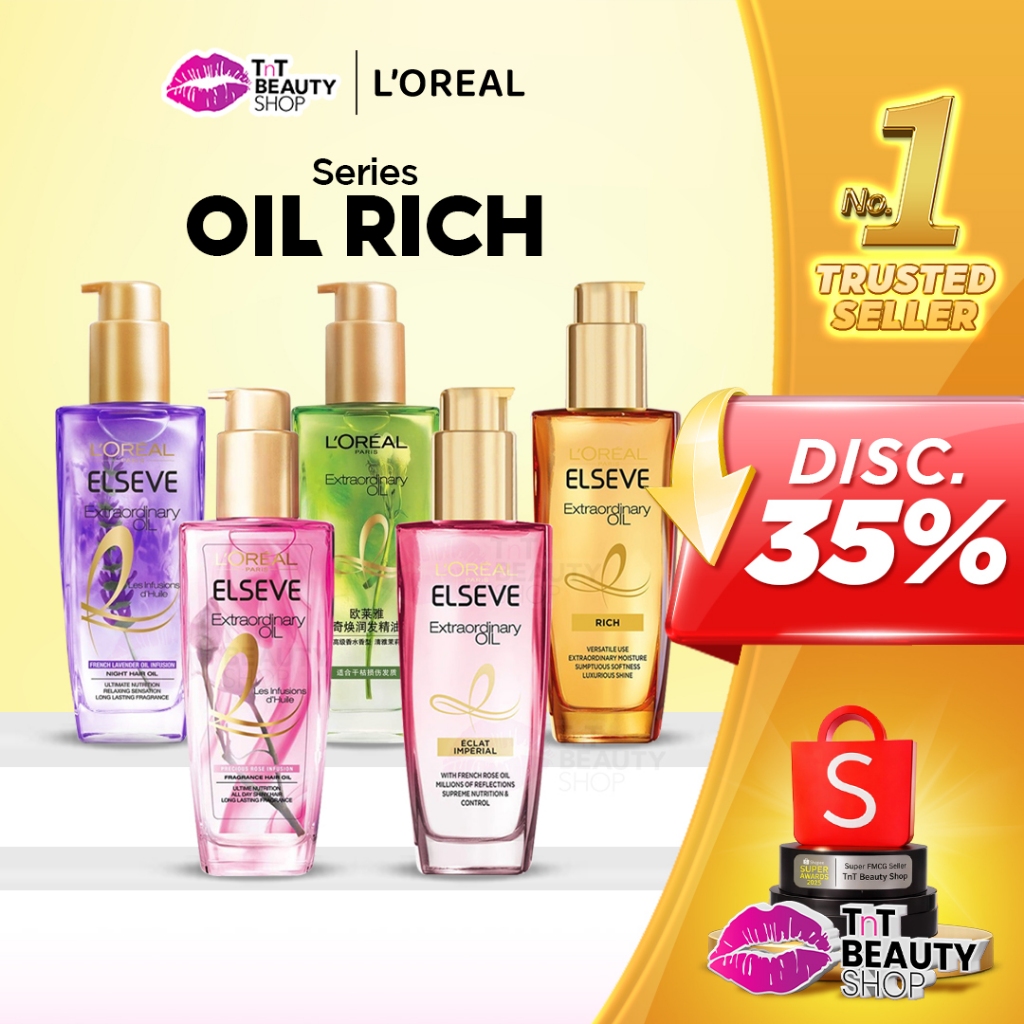 L'Oreal Paris Elseve Extraordinary Oil Rich - Eclat Imperial | Hair Treatment Serum - 100ml - Perawa