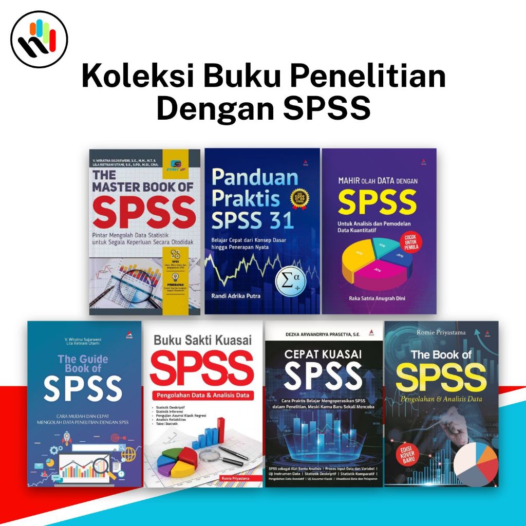 Buku SPSS : Cepat Kuasai SPSS,The Book Of SPSS,The Master Book of SPSS,The Guide Book of SPSS,Buku S