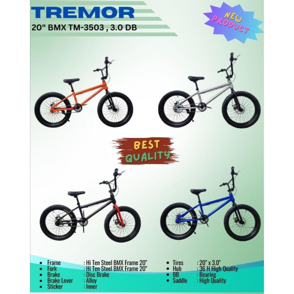 Sepeda Anak BMX 20 Morison 8125 AX 2.4 3.0 Tremor 3.0 Disc