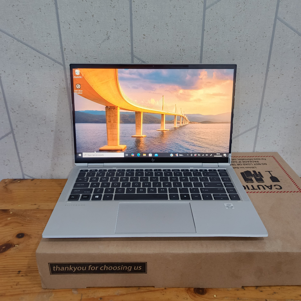 Laptop HP Elitbook X360 1040 G7, 2 In 1 Convertible, (Touchscreen), Core i7-10810U, Gen 10Th, Layar 