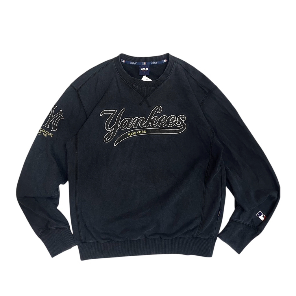 Crewneck MLB YANKEES baseball club pria sweater crewneck crewnek