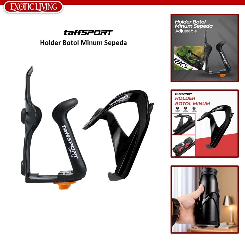 ExoticLiving - TAFFSPORT HOLDER BOTOL SEPEDA MTB ROADBIKE ADJUSTABLE ABS