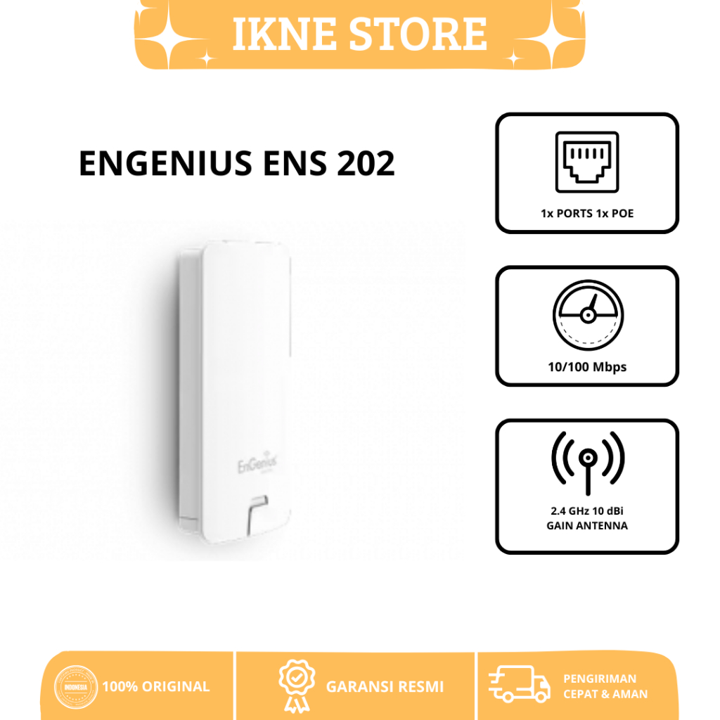 EnGenius ENS 202 EXT Outdoor N300 Int Antena 10 dbi 2,4 Ghz Akses Jarak Jauh