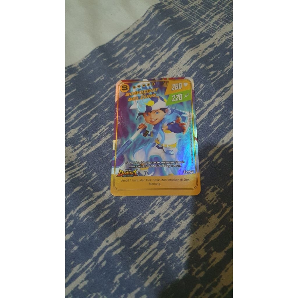 kartu boboiboy hologram