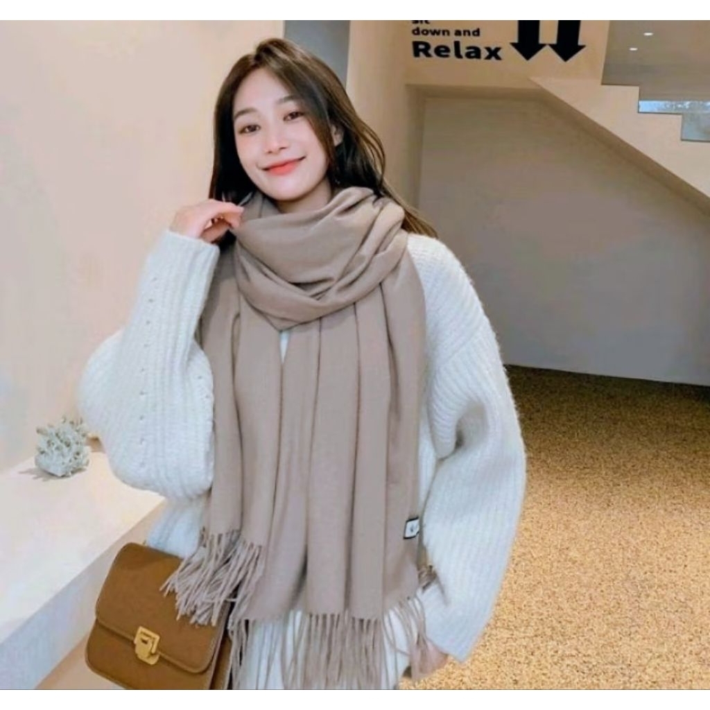 Pashmina Syal Cashmere Korea Fashion Scarf