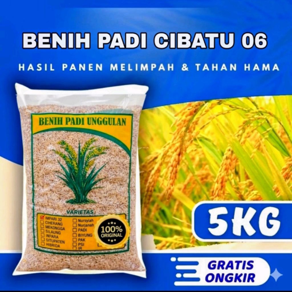 BENIH PADI CIBATU PUTIH KEMASAN 5 KG
