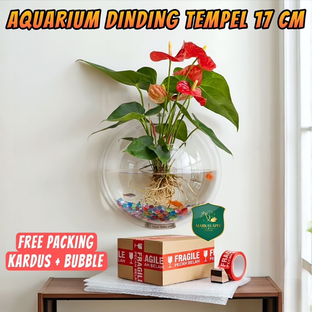 AQUARIUM DINDING TEMPEL 17 CM - MRKS4