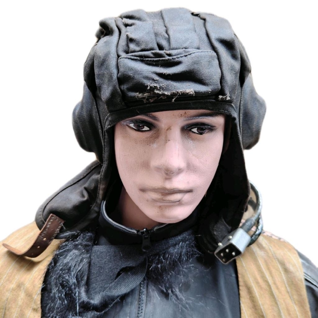 TSH-4 Tanker Tankman Helm USSR WW2/Cold War Era Vintage