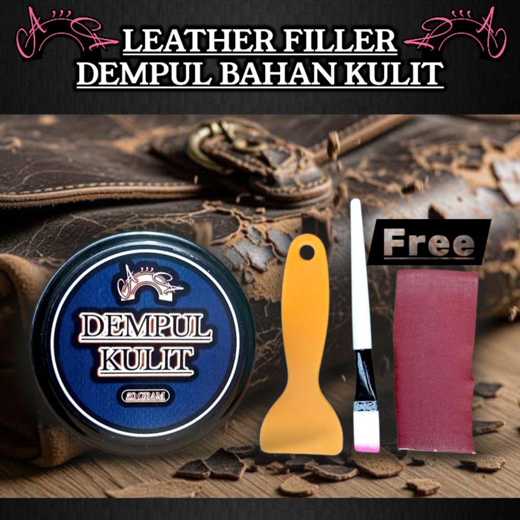 Dempul Kulit /Leather filler Dempul kulit Sepatu/Dempul kulit Tas Kulit Asli