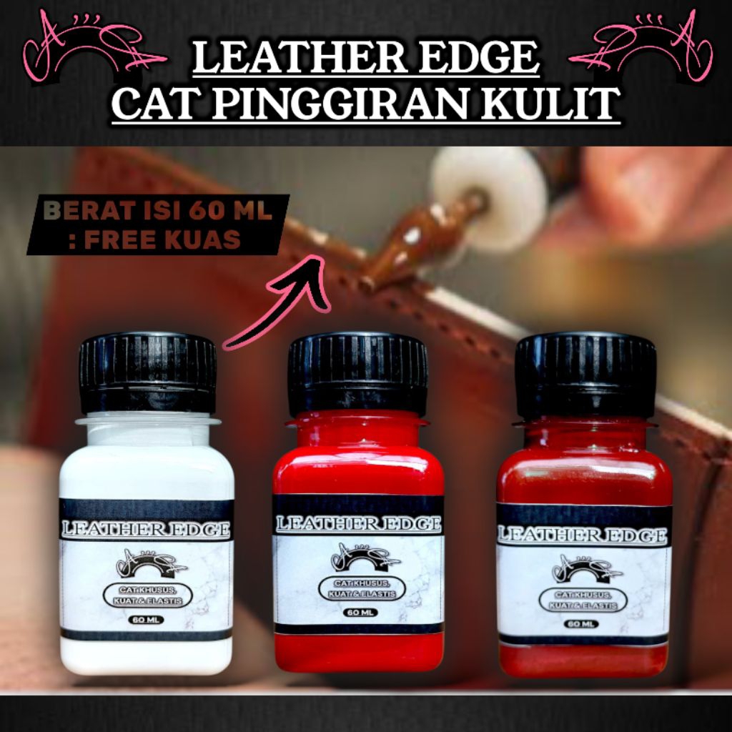 Cat Pinggiran Kulit Tas/Dompet/Cat Tepi Kulit/Cat vetter/Leather Edge