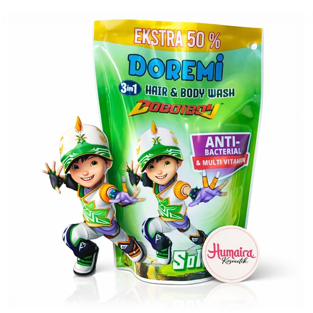 Refill Sabun Cair Anak Doremi Hair & Body Wash 200ml