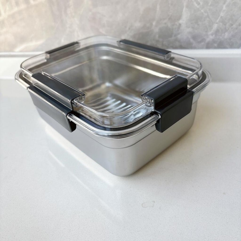 Stainless Steel 304 Meal/Lunch Box Tempat penyimpanan makanan Chiller/ Freezer