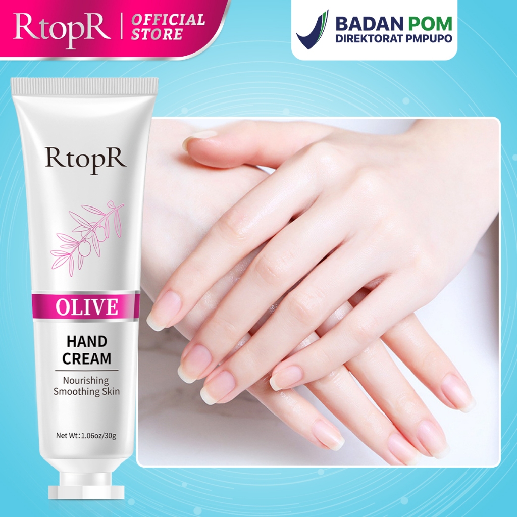 BPOM RtopR Minyak Zaitun Perbaikan Krim Tangan Brightening Hand And Body Lotion Body Hand Cream-Krim