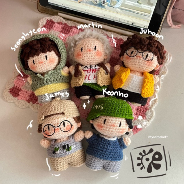 [RaysCrochet] Cortis Crochet / cortis keychain/ cortis keychain/ gantungan idol