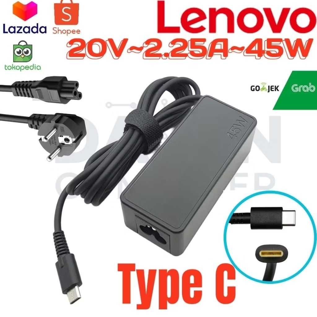 Charger adaptor Lenovo Chromebook C330 C340 S330 S340 S345 C340-11 S340-14 S345-14AST 100e 300e 500e