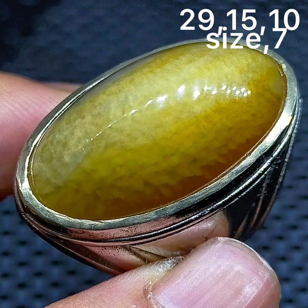 cincin batu akik asli pandan nanas antik top hq natural (asli alam)